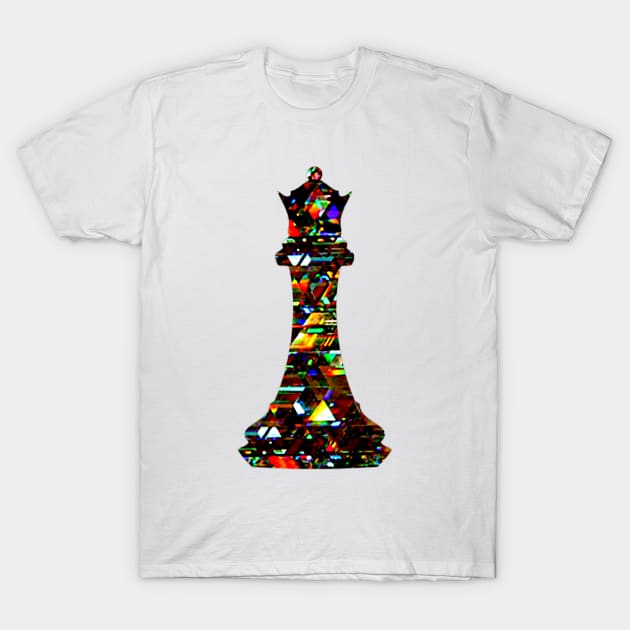 Chess Piece - The Queen 3 T-Shirt by The Black Panther